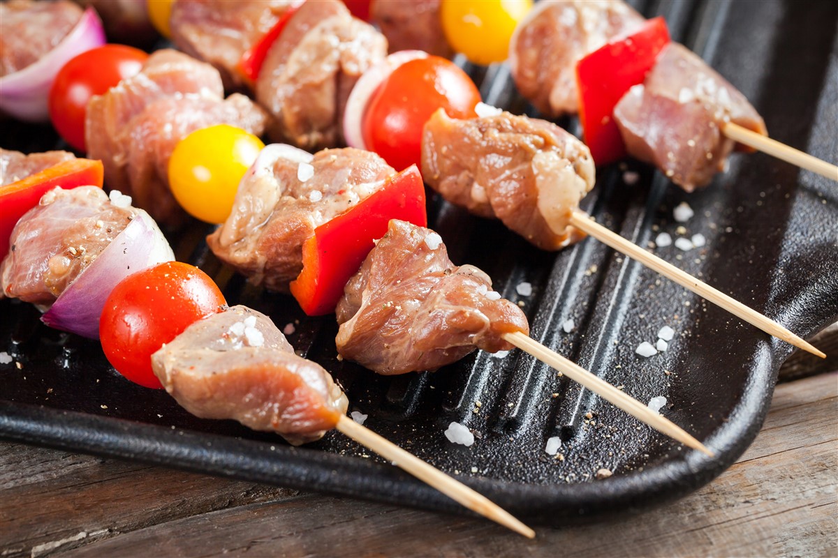 brochettes de dinde